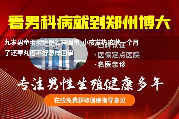 九岁男童蛋蛋疼是怎样回事_小孩发热咳嗽一个月了还睾丸疼不好怎样回事